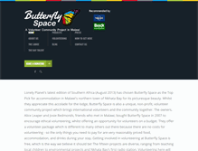 Tablet Screenshot of butterflyspacemalawi.com